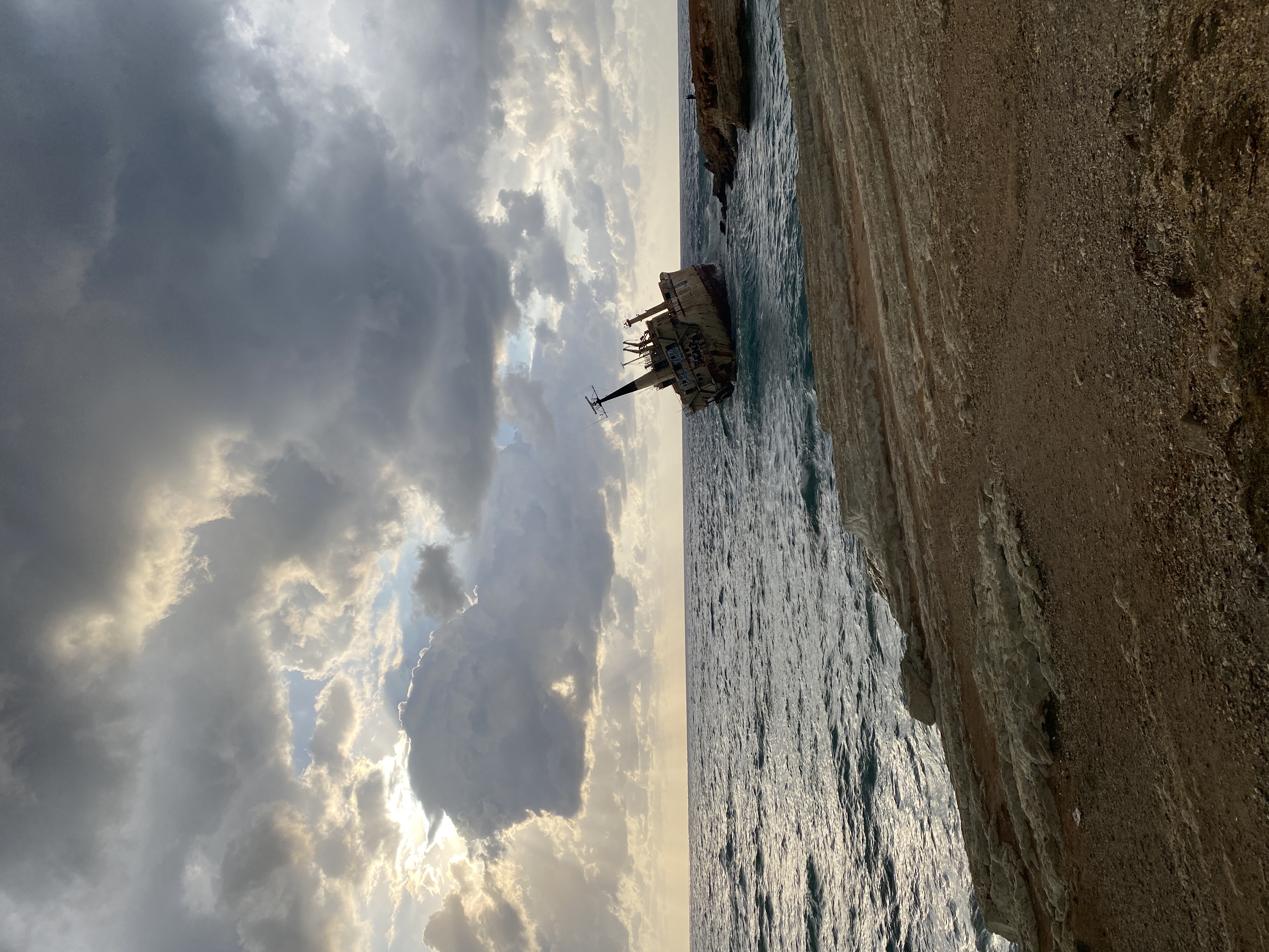 Shipwreck off the Cyprus coast
